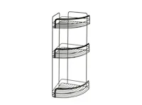 Metaltex Origin 3 Tier Corner Shelf - Black