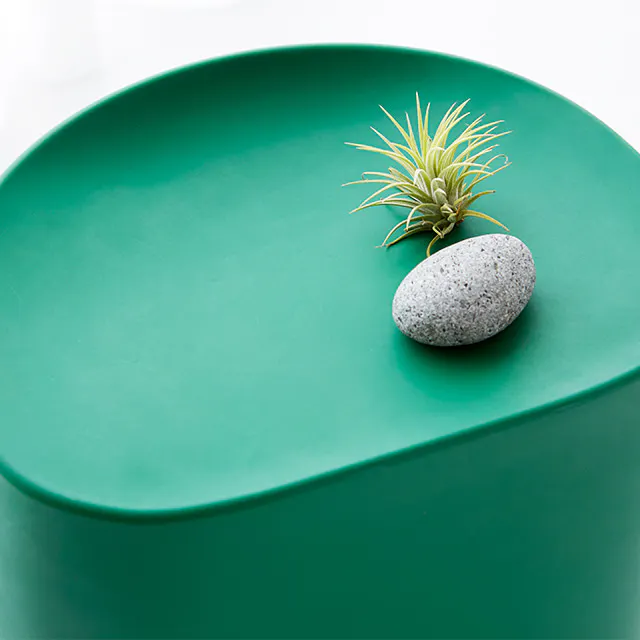 Poly Stackable Stool / Side Table - Kelly Green - 7