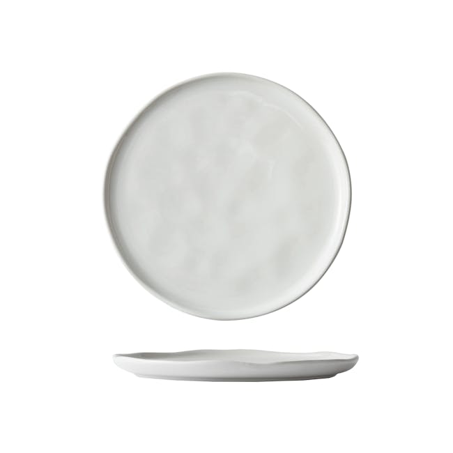Luzerne Ripple Plate - White Dew (4 Sizes) - 0