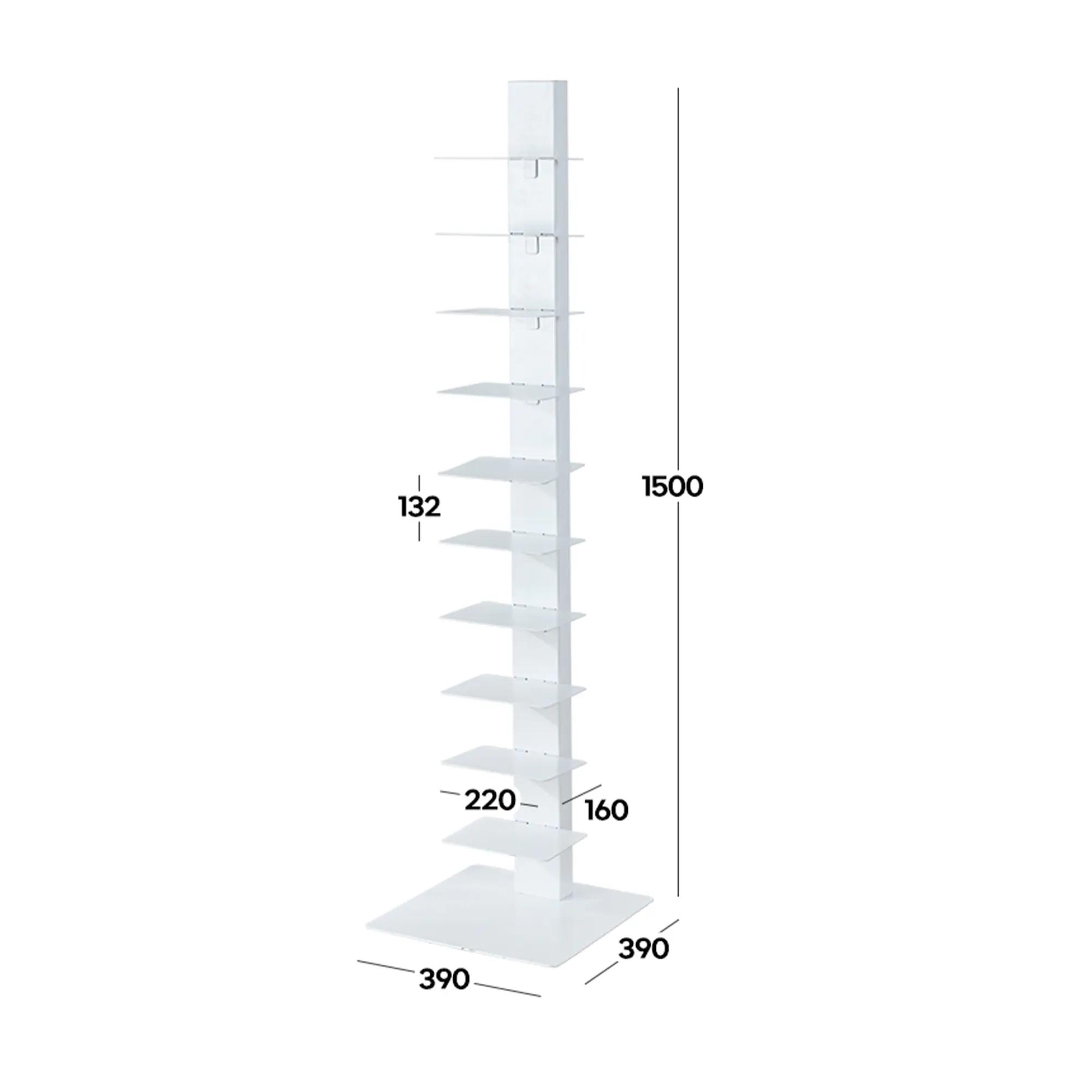 Milano Bookshelf - Black - 15