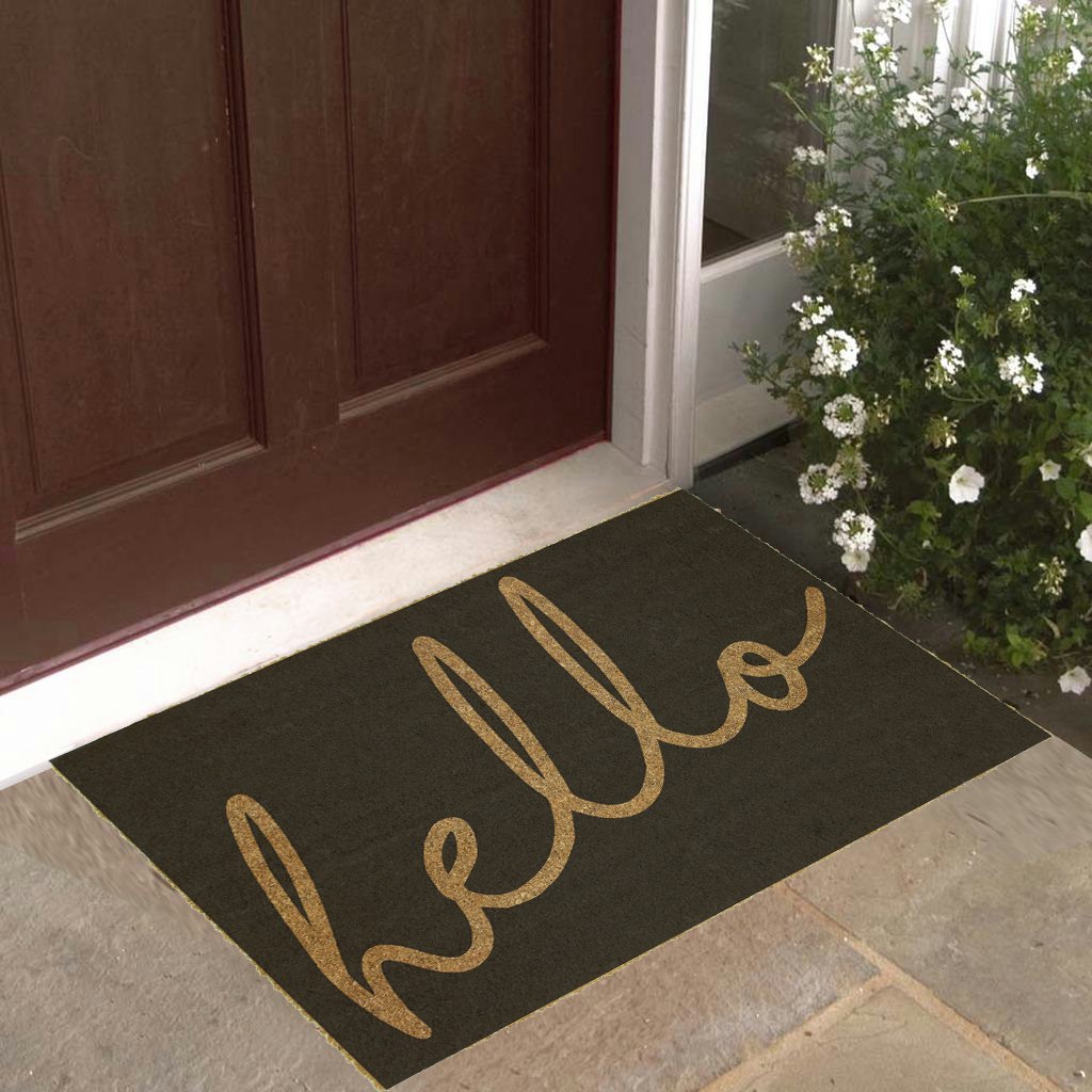 Hello Coir Door Mat, Coir Door Mats by HipVan HipVan