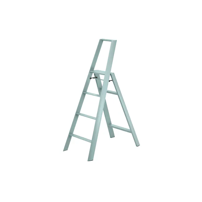 Hasegawa Lucano Aluminium 4 Step Ladder - Dusty Mint - 1 - Ladder, ladder stand, metal ladder, step ladder, ladder frame