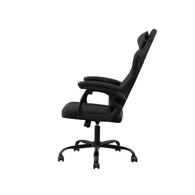 Zeus Gaming Chair - Black (Faux Leather) - 6