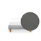 ESSENTIALS Single Divan Bed - Stone (Faux leather)