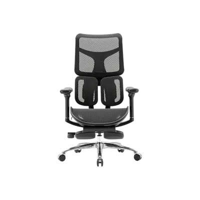 Sihoo Doro S100 Ergonomic Chair With Leg Rest - Black