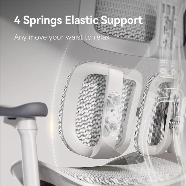 Sihoo Doro S100 Ergonomic Chair With Leg Rest - Black - 7