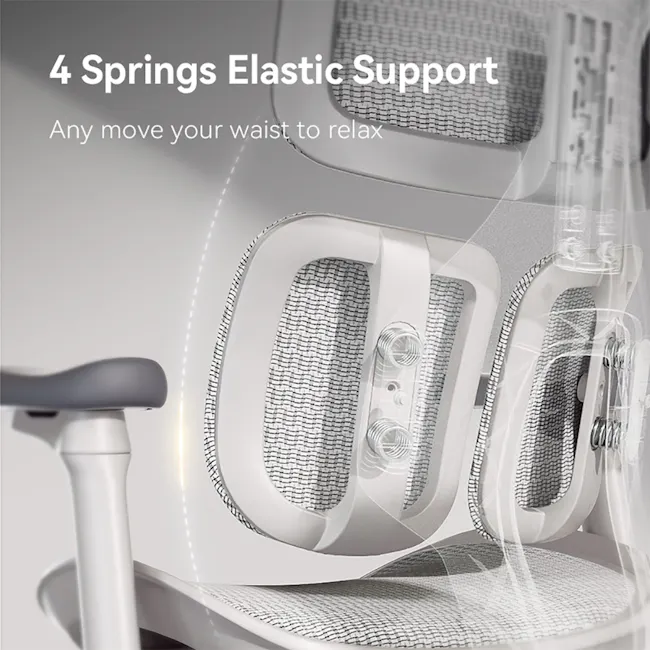 Sihoo Doro S100 Ergonomic Chair With Leg Rest - Black - 7