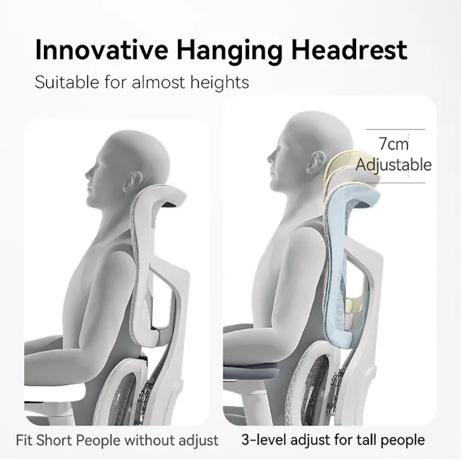 Sihoo Doro S100 Ergonomic Chair With Leg Rest - Black - 11