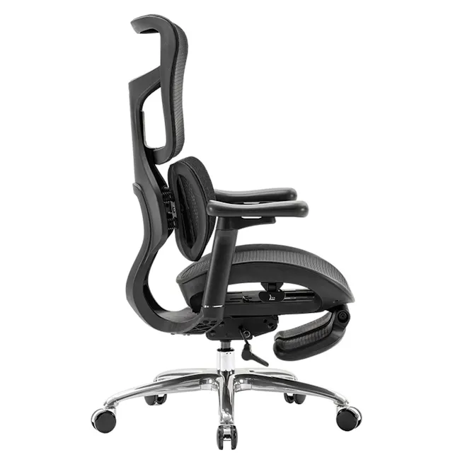 Sihoo Doro S100 Ergonomic Chair With Leg Rest - Black - 3