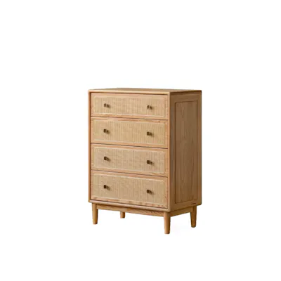 Taya Rattan 4 Drawer Chest - Natural