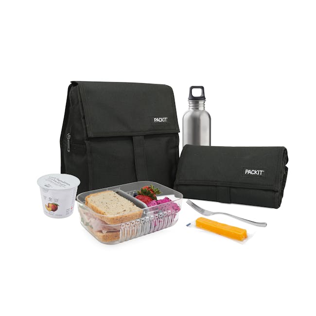 PackIt Freezable Lunch Bag - Black - 1