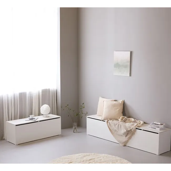 Benno Modular Storage Bench 0.8m - White Walnut - 19