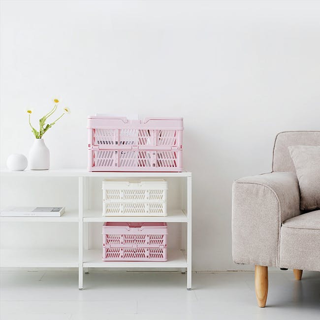 Kono Foldable Storage Basket 8L - Pink - 6
