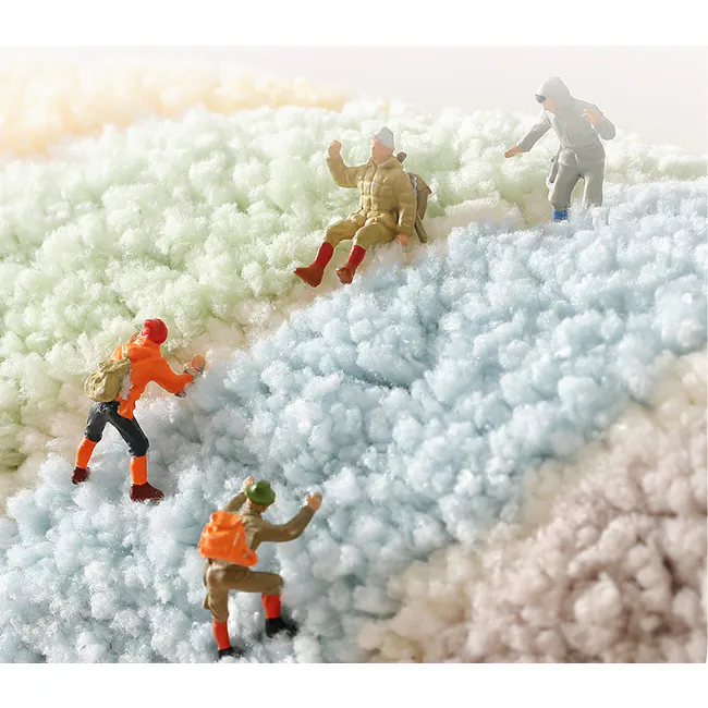 Toby Bath Mat - Bathtub - 4 - miniature figures, explorer, snowy landscape, colorful terrain, inflatable snow, adventure