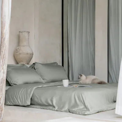Heveya® Bamboo Duvet Sheet Set - Sage (5 Sizes)