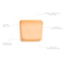 Stasher Reusable Silicone Bag -  Rainbow Sandwich - Tie Dye Pink - 5