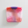 Stasher Reusable Silicone Bag -  Rainbow Sandwich - Tie Dye Pink - 9