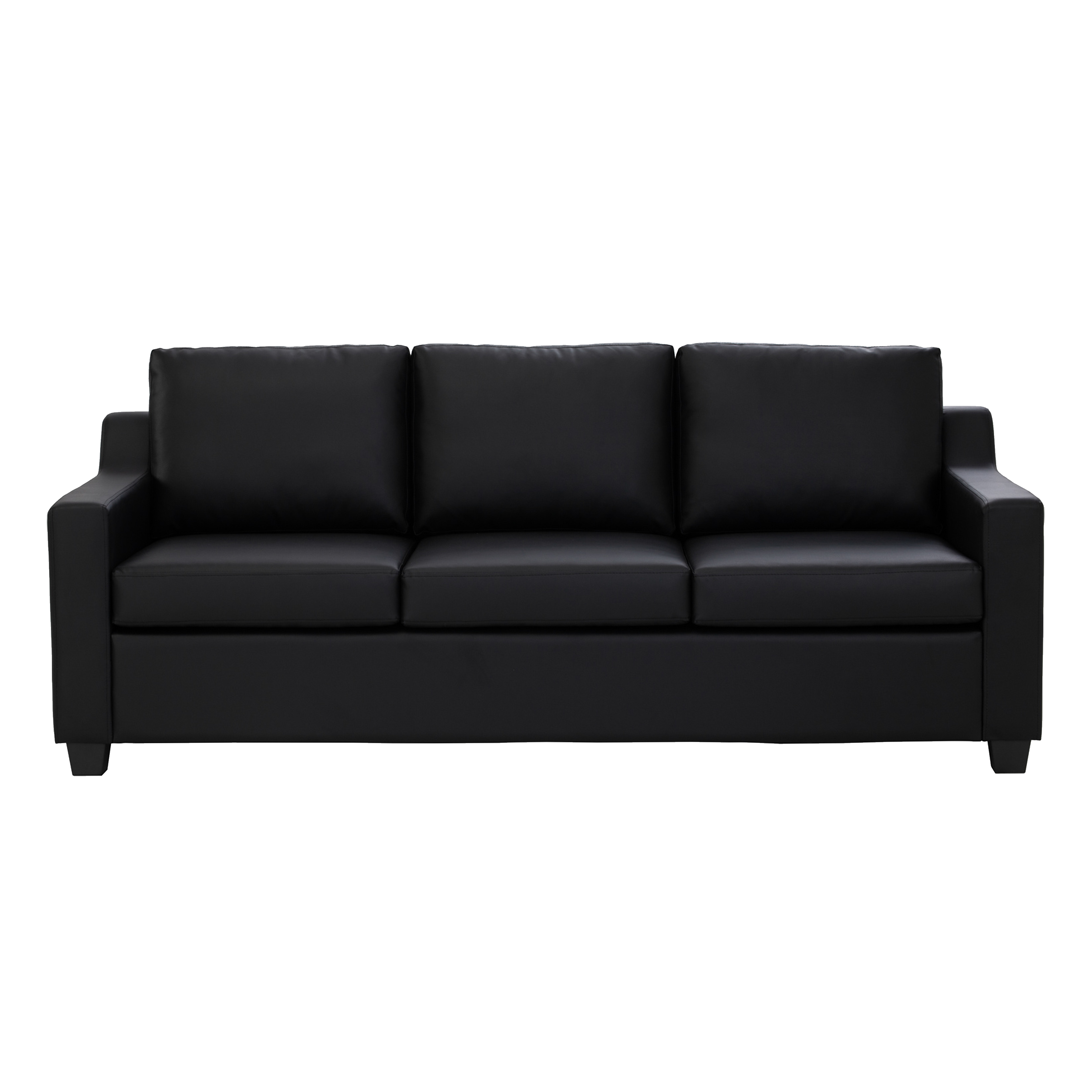Baleno 3 Seater Sofa - Espresso (Faux Leather)