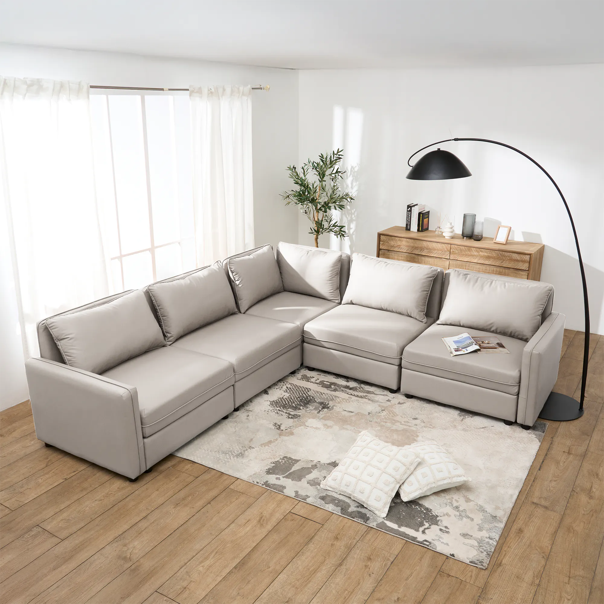 (As-is) Cameron Corner Unit - Grey (Pet Friendly) - 12