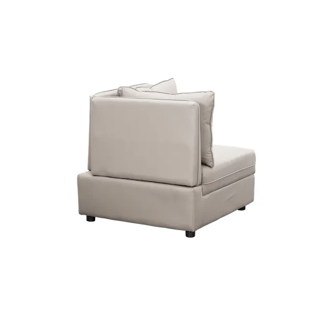 Cameron Corner Unit - Grey (Pet Friendly) - 15 - Luxurious beige sofa, modern design, comfortable cushions, sleek lines