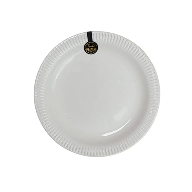 Table Matters Royal White Plate (2 Sizes) - 1