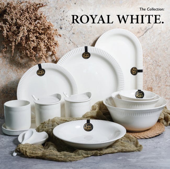 Table Matters Royal White Plate (2 Sizes) - 7