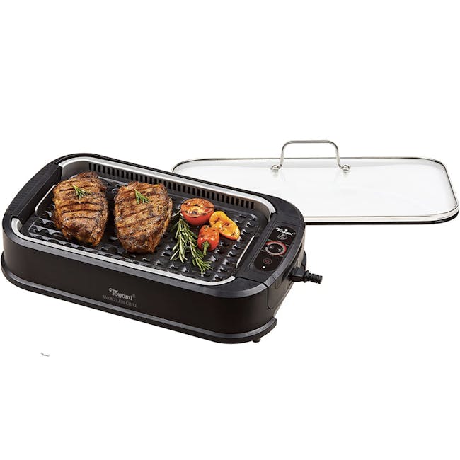 TOYOMI Electric Smokeless BBQ Model: BBQ 2002 - 1 - Grill, charcoal grill, smoked meat, steak, grill pan, grill pan with
