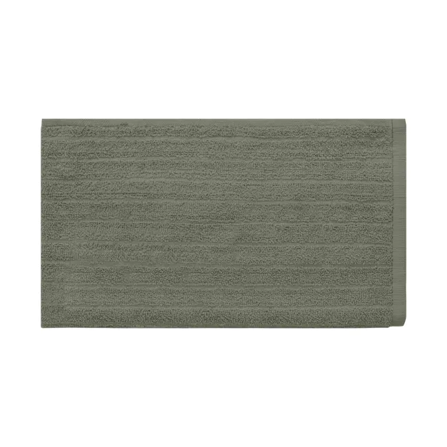 EVERYDAY 100% Cotton Hand Towel 70 x 40 cm - Olive - 4 - Cozy, textured carpet with intricate patterns, Elegant