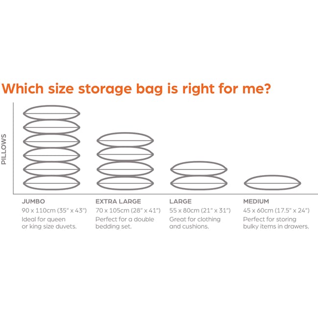 Pack Mate Flat Vacuum Storage Bags (2pc) - Jumbo - 4