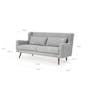 Luke 3 Seater Sofa - Dark Grey (Scratch Resistant) - 6
