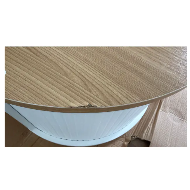 (As-is) Marche Lift-Up Storage Coffee Table 1.2m - Natural, White - 3 - 7