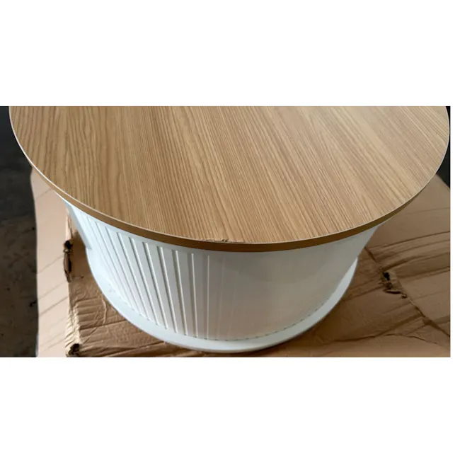 (As-is) Marche Lift-Up Storage Coffee Table 1.2m - Natural, White - 3 - 5