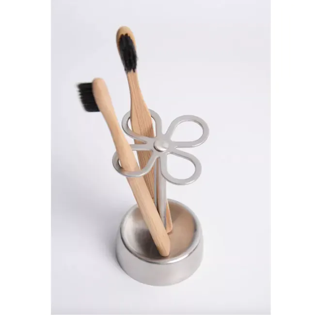 Clover Toothbrush Holder (Stainless Steel) - 3