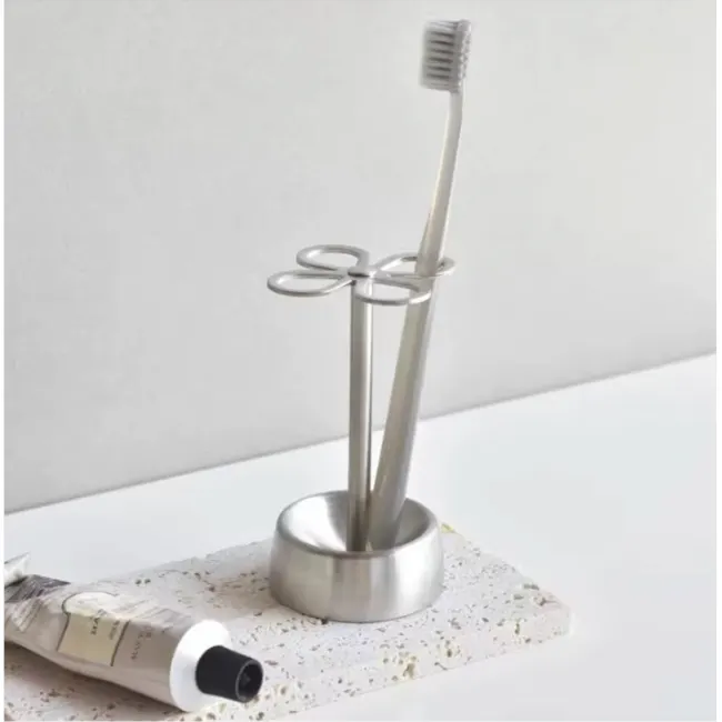 Clover Toothbrush Holder (Stainless Steel) - 2