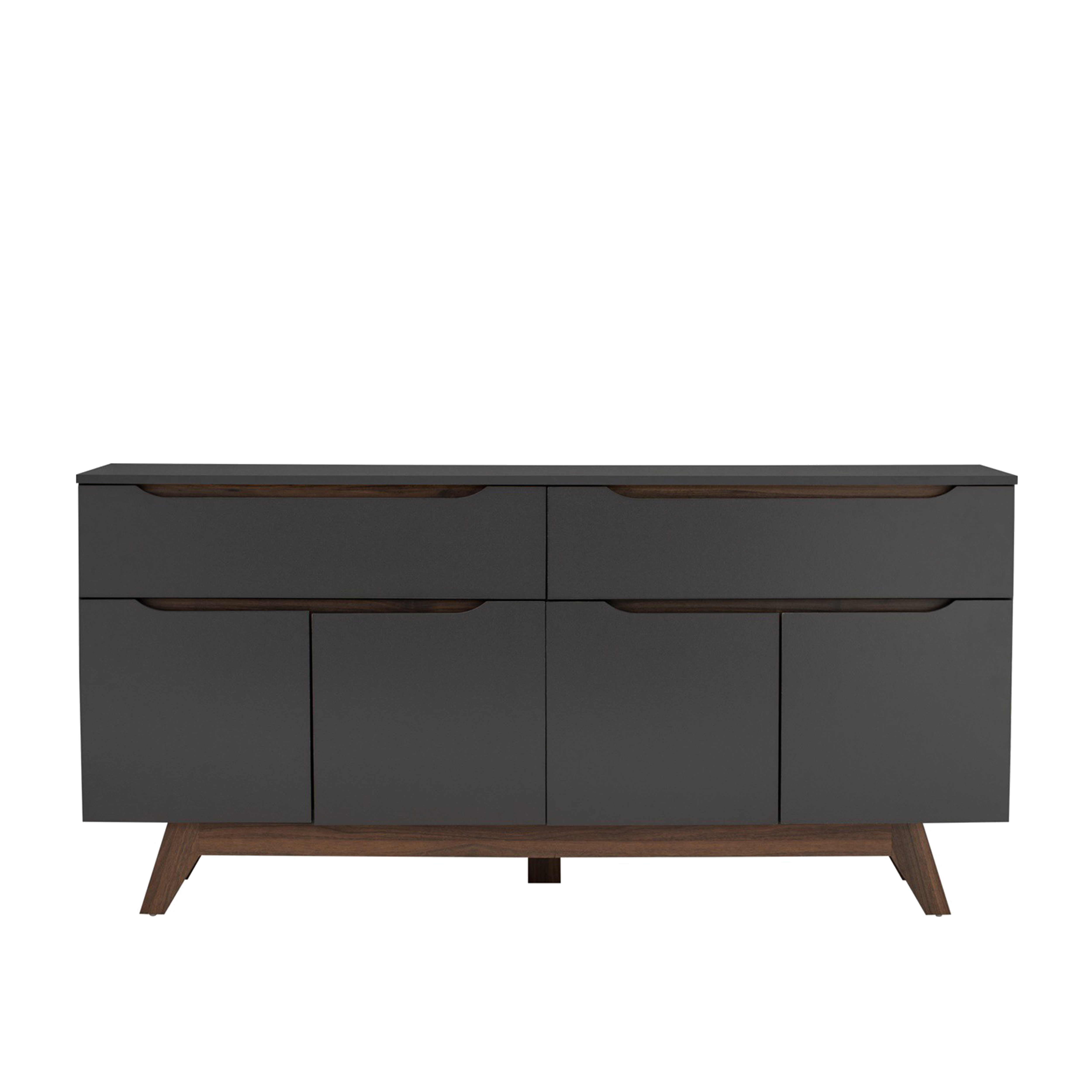Miah Sideboard 1.6m - Walnut, Grey