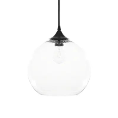 (As-is) Nicko Glass Globe Pendant Lamp - 1