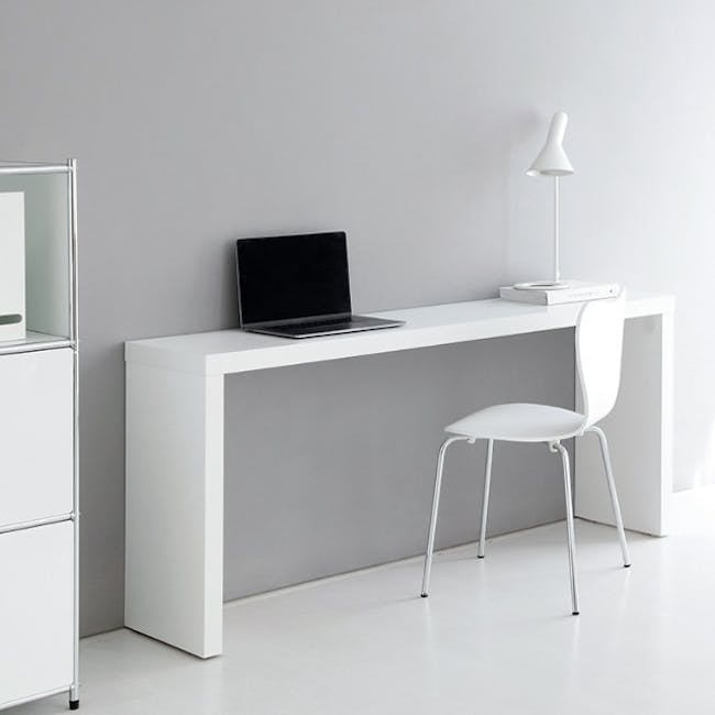 Fikk Slim Multipurpose Table 1.6m - White - 3