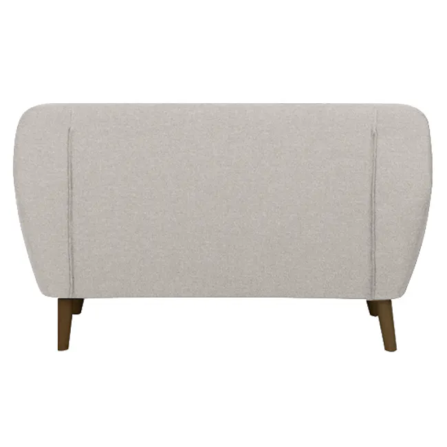 Emma 2 Seater Sofa - Sand - 12 - Modern minimalist sofa, light beige fabric, sleek design, wooden legs, contemporary style