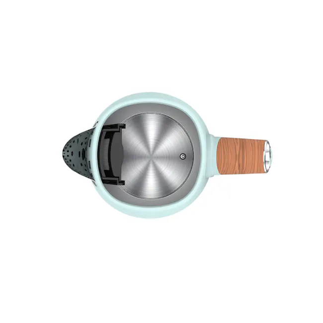 Odette Otto Series 1.7L Temperature Control Electric Kettle - Light Green - 3 - 3D model, stainless steel, circular design