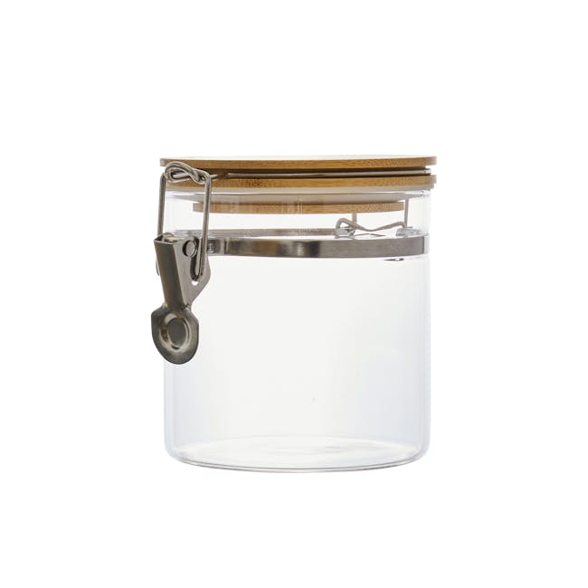EVERYDAY Glass Jar with Bamboo Lid & Clamp (3 Sizes) - 0