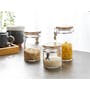 EVERYDAY Glass Jar with Bamboo Lid & Clamp (3 Sizes) - 1