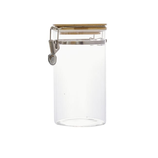 EVERYDAY Glass Jar with Bamboo Lid & Clamp (3 Sizes) - 5