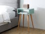 (As-is) Bowen Bedside Table - Natural, Mint Green - 1 - 8