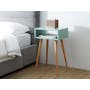 (As-is) Bowen Bedside Table - Natural, Mint Green - 1 - 8