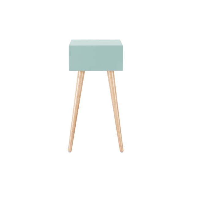 (As-is) Bowen Bedside Table - Natural, Mint Green - 1 - 10