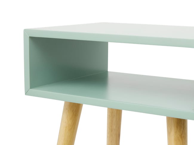 (As-is) Bowen Bedside Table - Natural, Mint Green - 1 - 11
