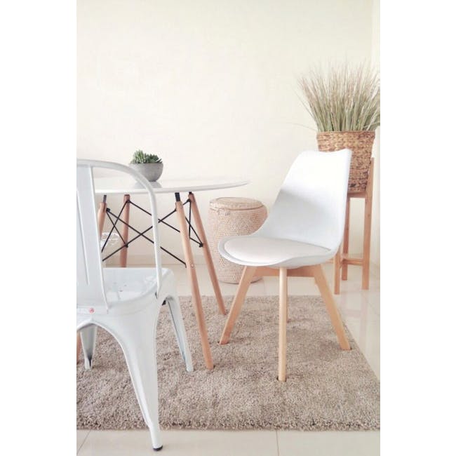 Linnett Chair - Natural, White - 1
