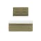 ESSENTIALS Single Headboard Storage Bed - Khaki (Fabric) - 0