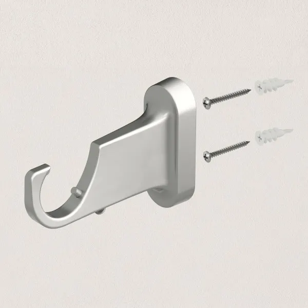 Material and/or texture close-up of Geo Pin-Point Curtain Rod - Nickel/Steel