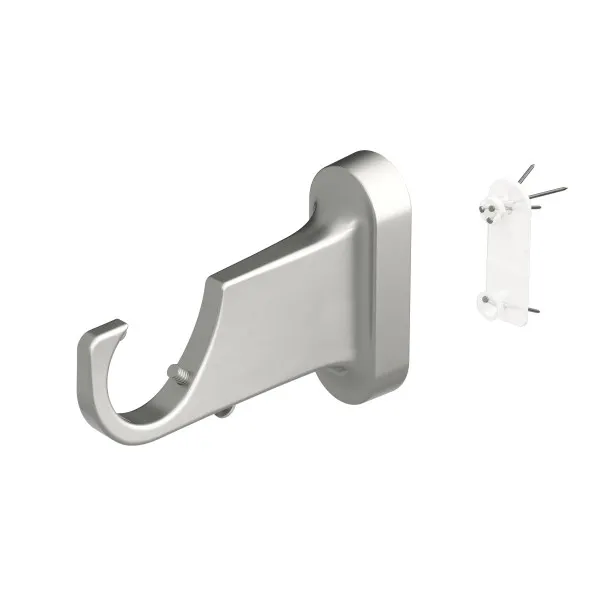 Material and/or texture close-up of Geo Pin-Point Curtain Rod - Nickel/Steel